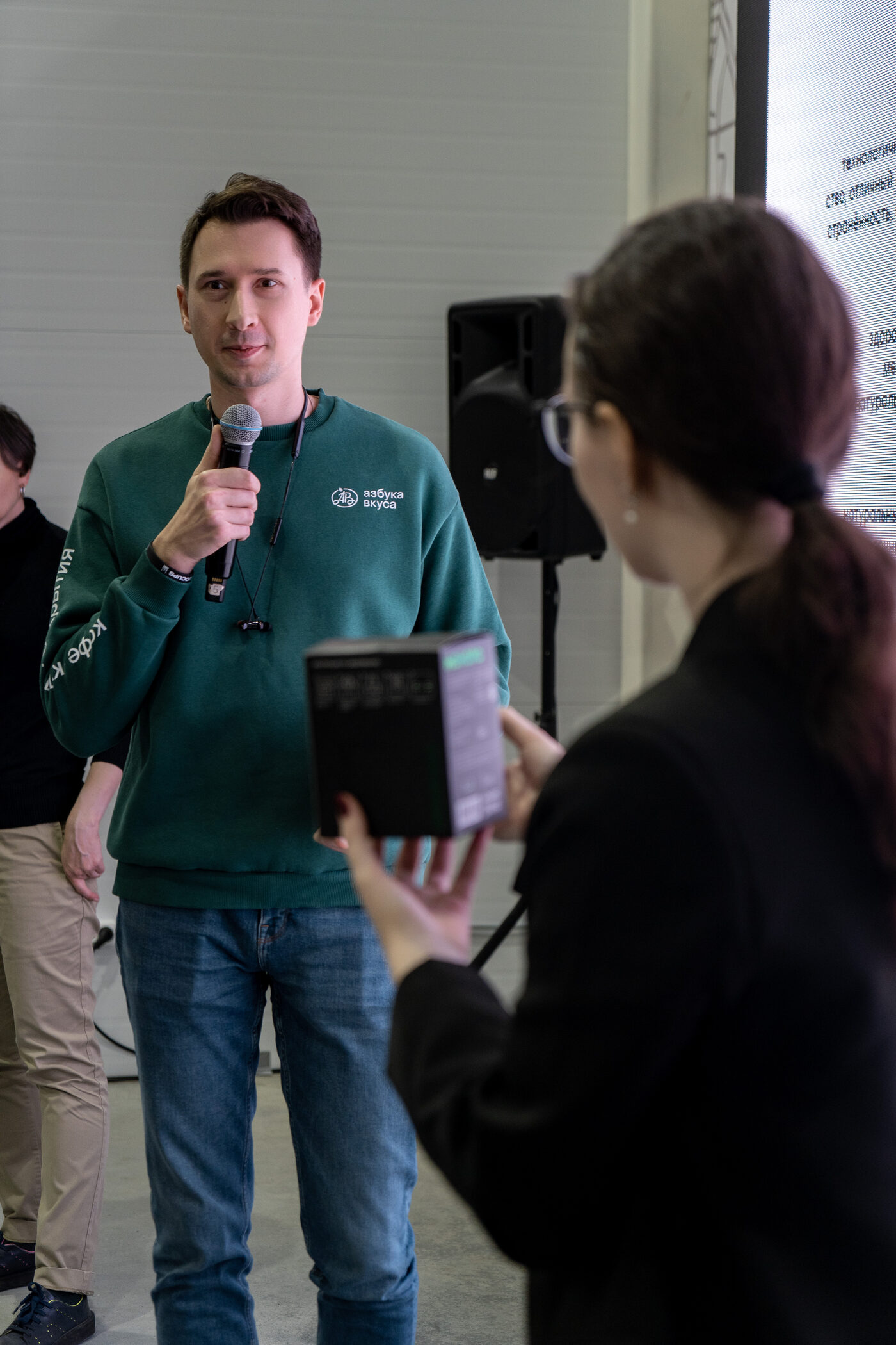 Denis speaking at forum